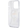 Guess GUHMP15LHRSGSD iPhone 15 Pro 6.1 przezroczysty/transparent hardcase Ring Stand Script Glitter MagSafe